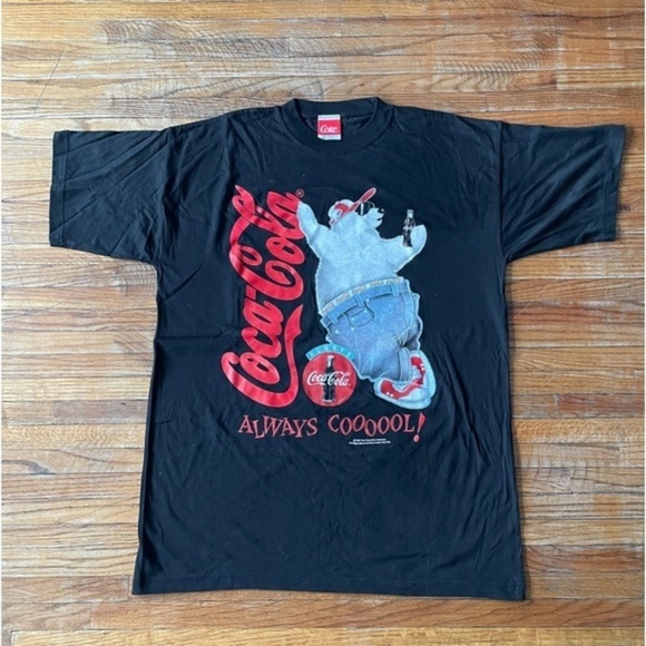 1998 vintage coke cola polar bear like new LG t-shirt collectors quality - Picture 1 of 11